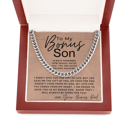 You Are Loved - To My Bonus Son (Gift From Bonus Dad) - Christmas Gifts, Birthday Present, Graduation, Valentine's Day