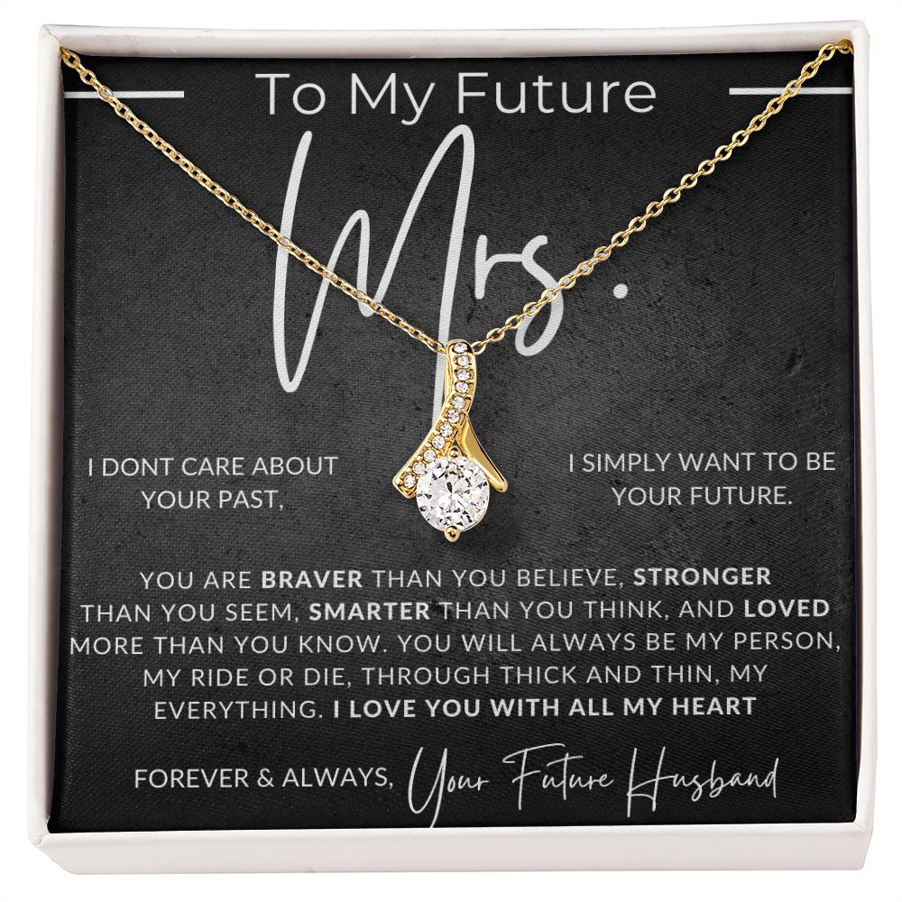 My Future Mrs., My Everything, - Fiancée Gift For Her - Romantic Christmas, Thoughtful Birthday Present, or Valentine's Day Jewelry For Future Wife - From Groom