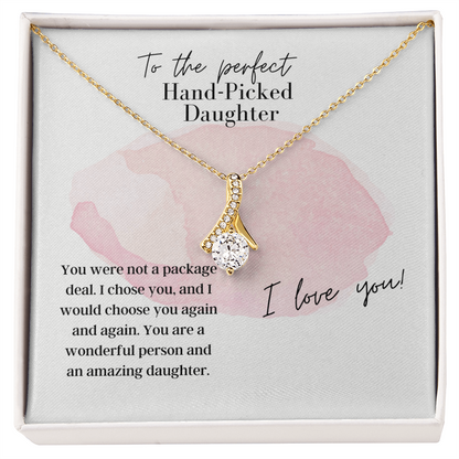 To The Perfect, Hand Picked Daughter - Alluring Beauty Necklace