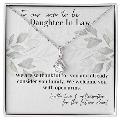 With Open Arms - To My Future Daughter In Law - Gift From Mother In Law -  Necklace - Christmas Gifts, Birthday Present, Engagement Gift, Wedding Present