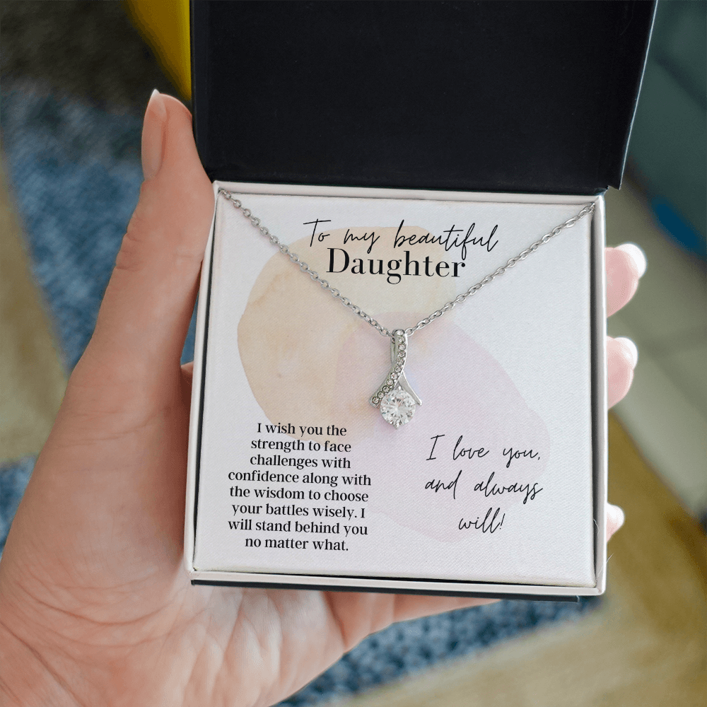 To My Beautiful Daughter, With Love - Alluring Beauty Necklace