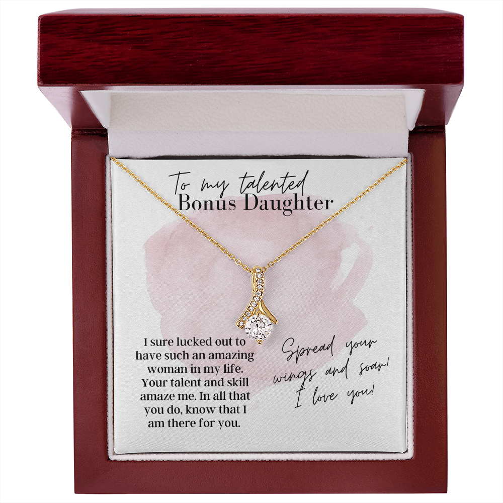 To My Talented Bonus Daughter - Alluring Beauty Necklace