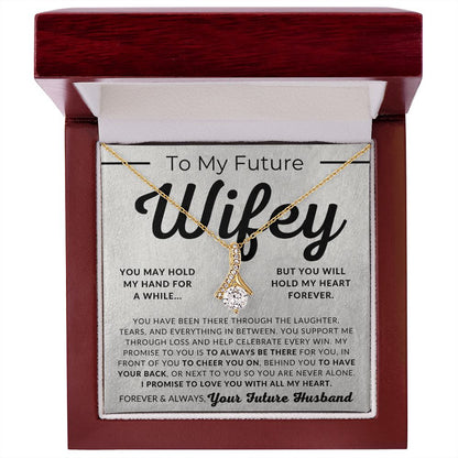 My Promise To My Future Wifey - Fiancée Gift For Her - Romantic Christmas, Thoughtful Birthday Present, or Valentine's Day Jewelry For Future Wife - From Groom