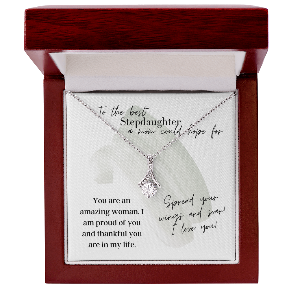 To The Best Stepdaughter a Mom Could Hope For - Alluring Beauty Necklace
