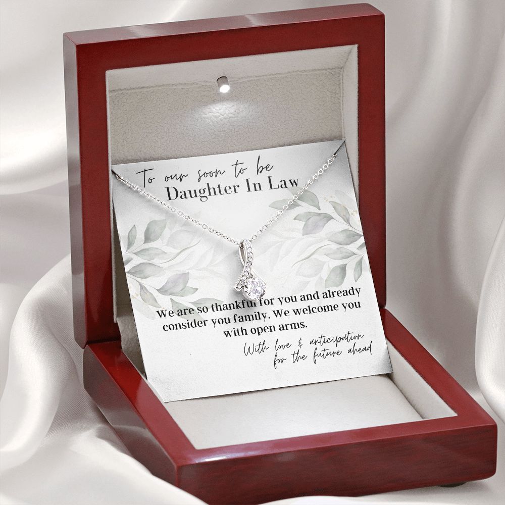 With Open Arms - To My Future Daughter In Law - Gift From Mother In Law -  Necklace - Christmas Gifts, Birthday Present, Engagement Gift, Wedding Present
