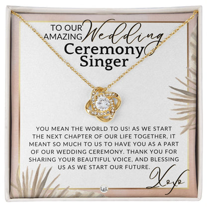 Wedding Ceremony Singer - Great Thank You Gift From Bride and Groom - Gratitude & Appreciation , Pink Floral and Boho Wedding Theme - Liliana and Liam