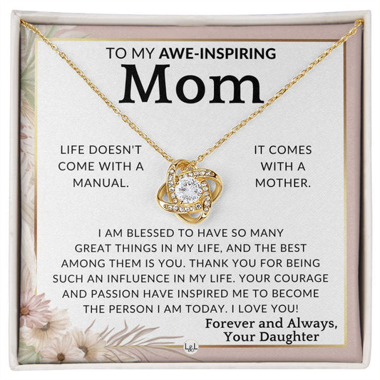 Gift for Mom - I'm Blessed - To Mother, From Daughter - Beautiful Women's Pendant Necklace - Great For Mother's Day, Christmas, or Her Birthday - Liliana and Liam