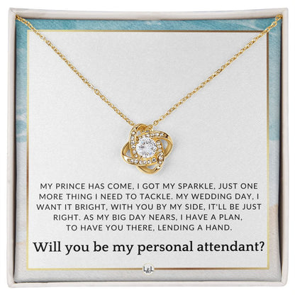 Wedding Personal Attendant Proposal - Will You Be My Helper, Bridal Concierge, Lady in Waiting , Beach and Destination Wedding Theme - Liliana and Liam