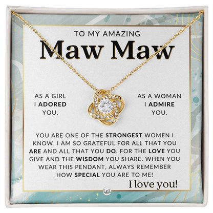 Maw Maw Gift From Granddaughter - Sentimental Gift Idea - Great For Mother's Day, Christmas, Her Birthday, Or As An Encouragement Gift - Liliana and Liam