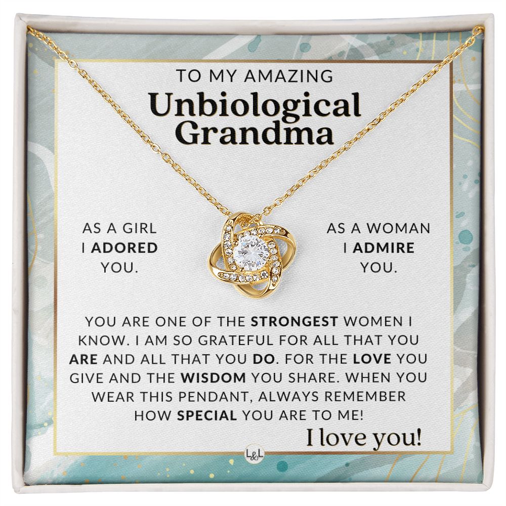 Unbiological Grandma Gift From Granddaughter - Sentimental Gift Idea - Great For Mother's Day, Christmas, Her Birthday, Or As An Encouragement Gift