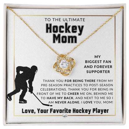 Hockey Mom Pendant Necklace - MVP Collection, Unique Gift Idea - Liliana and Liam