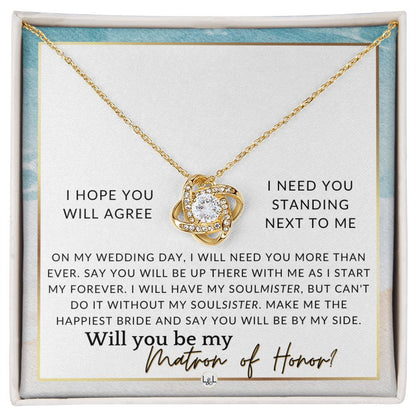 Matron of Honor Proposal Gift - Be My MOH Gift From Bride - By My Side - Wedding Party Accessory , Beach and Destination Wedding Theme - Liliana and Liam