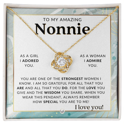 Nonnie Gift From Granddaughter - Sentimental Gift Idea - Great For Mother's Day, Christmas, Her Birthday, Or As An Encouragement Gift - Liliana and Liam