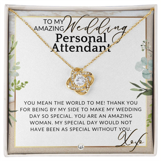 Wedding Personal Attendant Thank You Gift - Wedding Helper, Bridal Concierge, Lady in Waiting , Beach and Destination Wedding Theme - Liliana and Liam