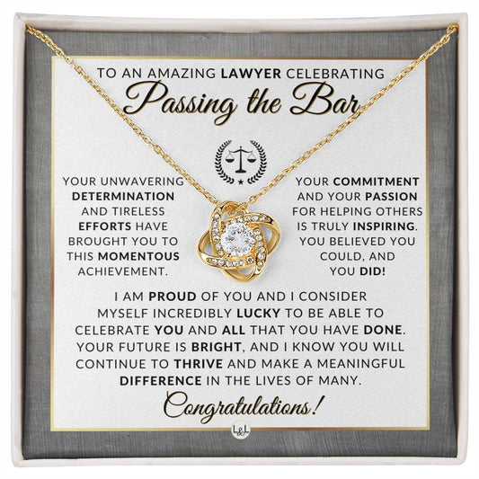 Passing The Bar - Congratulations Gift For New Lawyer, Lawyer Graduation - 2024 Law School Graduation Gift Idea For Her