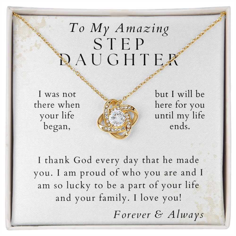 I Am So Lucky -  Gift For Stepdaughter - From Stepmom or Bonus Mom - Christmas Gifts, Birthday Present for Her, Valentine's Day, Graduation
