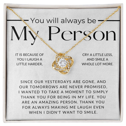 Because of You - For My Best Friend (Female) - Besties, Ride or Die, BFF - Christmas Gift, Birthday Present, Galantines Day Gifts