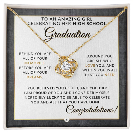 Marking Milestones: Graduation Necklace for High School Graduates - High School Graduation Gifts For Her - Graduation Gift Idea For Her - Liliana and Liam
