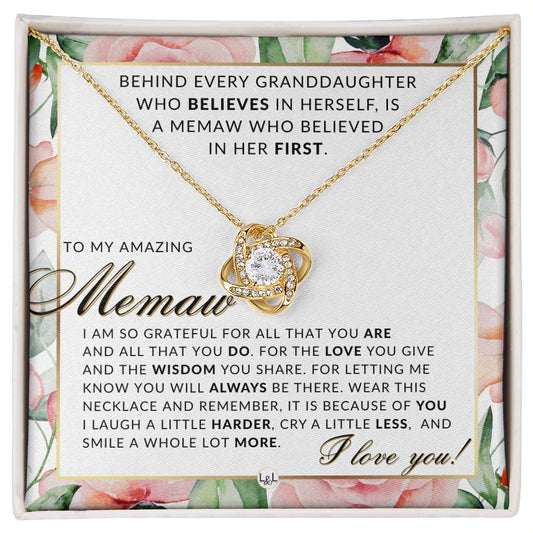 Memaw Gift From Granddaughter - Thoughtful Gift Idea - Great For Mother's Day, Christmas, Her Birthday, Or As An Encouragement Gift