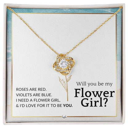 Flower Girl Proposal - Will You Be My Flower Girl - Wedding Parry Accessories , Beach and Destination Wedding Theme - Liliana and Liam