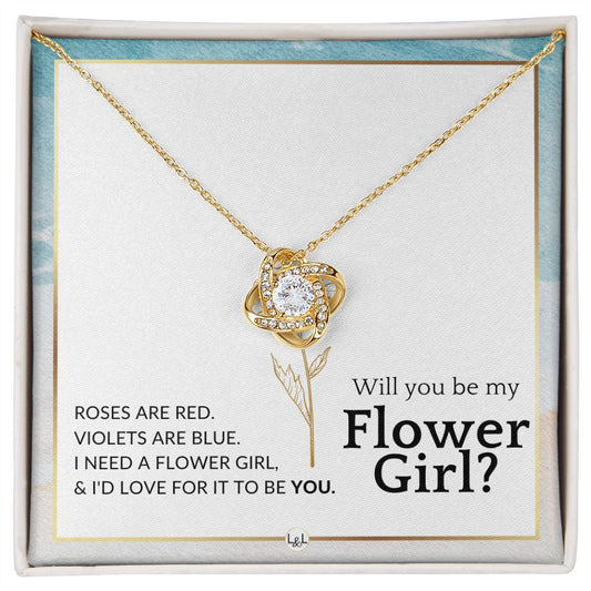 Flower Girl Proposal - Will You Be My Flower Girl - Wedding Parry Accessories , Beach and Destination Wedding Theme - Liliana and Liam
