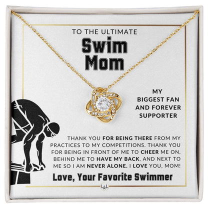 Swim Mom Gift - Male Swimmer - Sports Mom Gift Idea - Great For Mother's Day, Christmas, Her Birthday, Or As An End Of Season Gift - Liliana and Liam