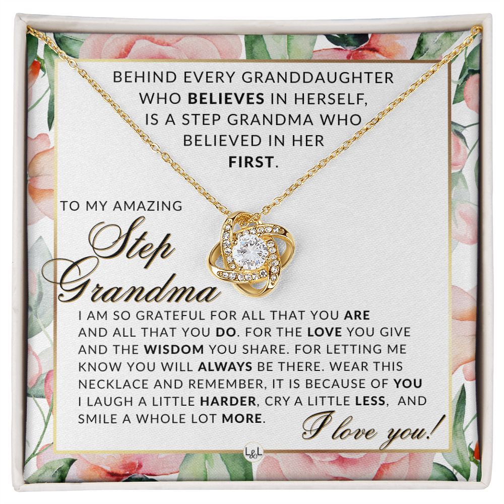 Step Grandma Gift From Granddaughter - Thoughtful Gift Idea - Great For Mother's Day, Christmas, Her Birthday, Or As An Encouragement Gift - Liliana and Liam