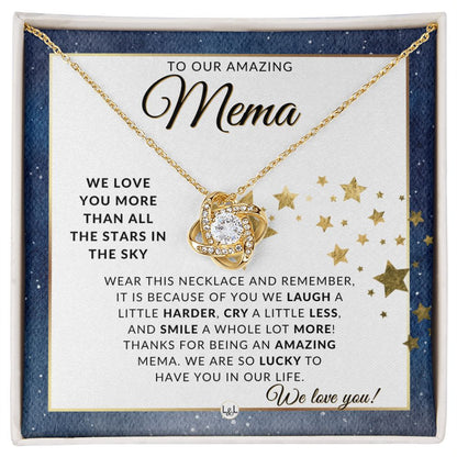 Our Mema Gift - Meaningful Necklace - Great For Mother's Day, Christmas, Her Birthday, Or As An Encouragement Gift