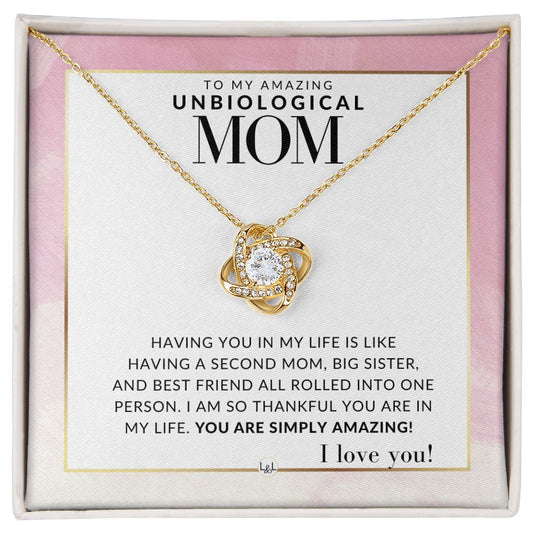 Amazing Unbiological Mom Gift - Present for Stepmom, Bonus Mom, Second Mom, Unbiological Mom, or Other Mom - Great For Mother's Day, Christmas, Her Birthday, Or As An Encouragement Gift