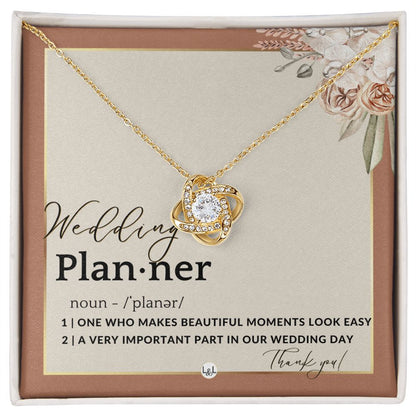 Wedding Event Planner Gift - Thank You From Bride & Groom - Gratitude Gift, Token of Appreciation , Terracotta, Rust And Gold Wedding Theme - Liliana and Liam
