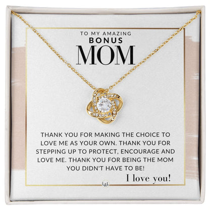 Bonus Mom Gift - Thank You - Present for Stepmom, Bonus Mom, Second Mom, Unbiological Mom, or Other Mom - Great For Mother's Day, Christmas, Her Birthday, Or As An Encouragement Gift - Liliana and Liam