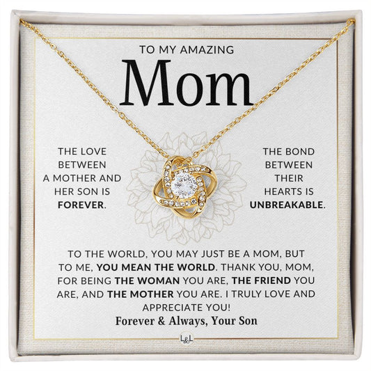 Unbreakable - Gift for Your Mom, From Her Son