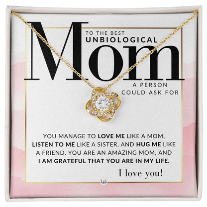 The Best Unbiological Mom Gift - Present for Stepmom, Bonus Mom, Second Mom, Unbiological Mom, or Other Mom - Great For Mother's Day, Christmas, Her Birthday, Or As An Encouragement Gift - Liliana and Liam