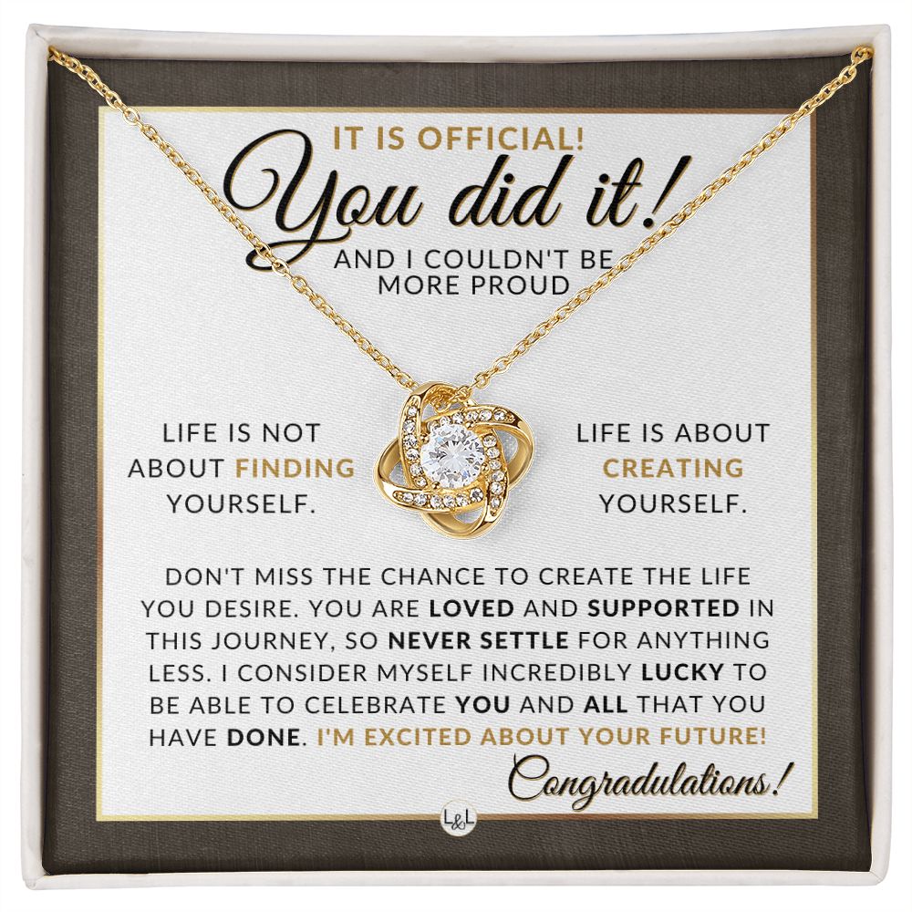 Masters Degree Graduation Party Gift For Her - I Am Proud - Graduation Gift Idea For Her - Liliana and Liam