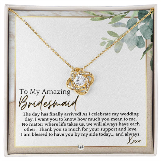 Bridesmaid Gift - On My Wedding Day From Bride - Wedding Party Thank You Jewelry Accessories , Beach and Destination Wedding Theme - Liliana and Liam