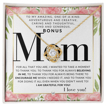 Unique Bonus Mom Gift - Present for Stepmom, Bonus Mom, Second Mom, Unbiological Mom, or Other Mom - Great For Mother's Day, Christmas, Her Birthday, Or As An Encouragement Gift - Liliana and Liam