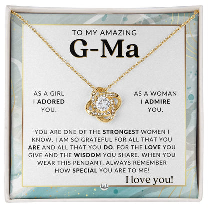 G - Ma Gift From Granddaughter - Sentimental Gift Idea - Great For Mother's Day, Christmas, Her Birthday, Or As An Encouragement Gift - Liliana and Liam