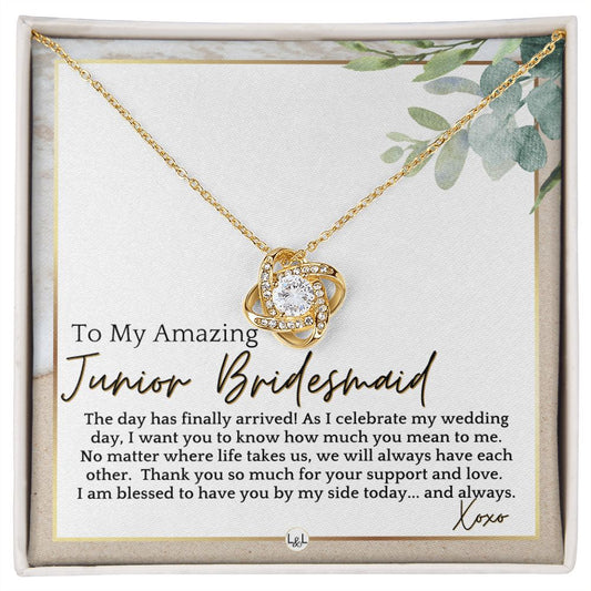 Junior Bridesmaid Gift - On My Wedding Day For Jr. Bridesmaid - Wedding Party Thank You Gift , Beach and Destination Wedding Theme - Liliana and Liam