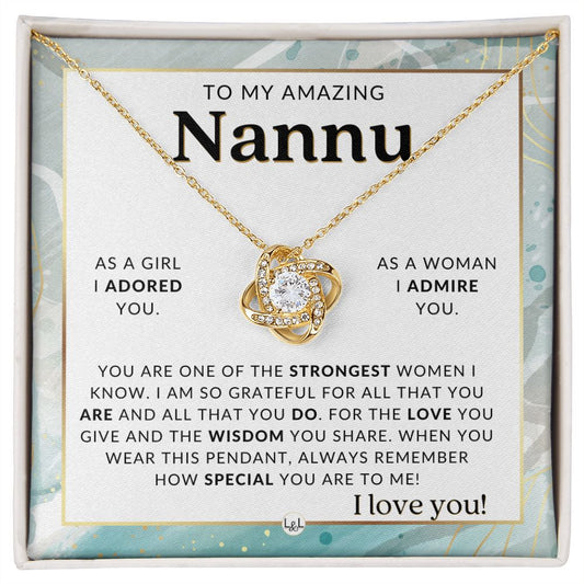 Nannu Gift From Granddaughter - Sentimental Gift Idea - Great For Mother's Day, Christmas, Her Birthday, Or As An Encouragement Gift