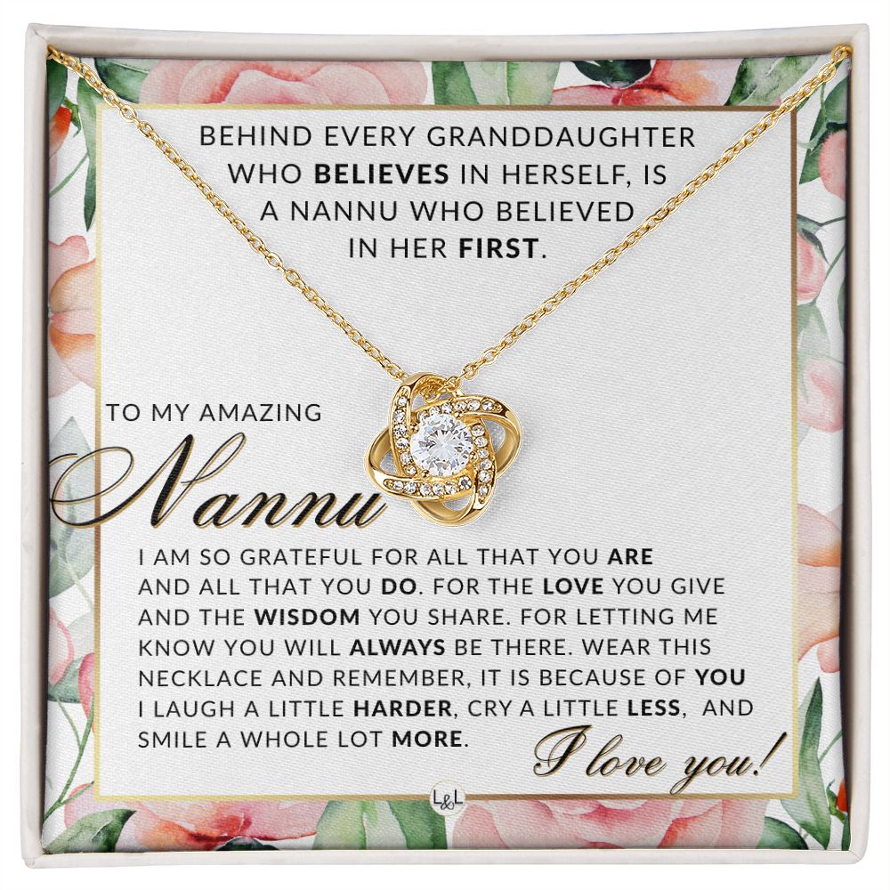Nannu Gift From Granddaughter - Thoughtful Gift Idea - Great For Mother's Day, Christmas, Her Birthday, Or As An Encouragement Gift