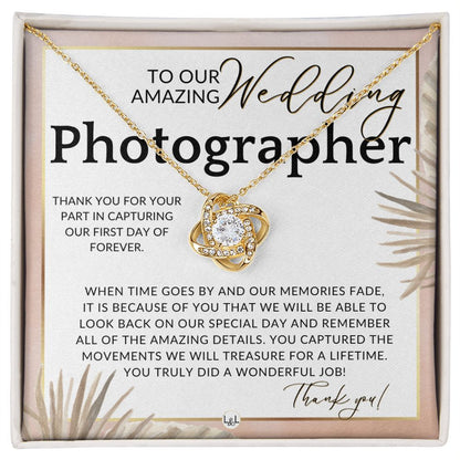 Wedding Photographer Gift - Thank You From The Couple - Gratitude Gift, Token of Appreciation , Pink Floral and Boho Wedding Theme - Liliana and Liam