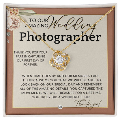 Wedding Photographer Gift - Thank You From The Couple - Gratitude Gift, Token of Appreciation , Terracotta, Rust And Gold Wedding Theme - Liliana and Liam