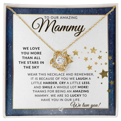 Our Mammy Gift - Meaningful Necklace - Great For Mother's Day, Christmas, Her Birthday, Or As An Encouragement Gift - Liliana and Liam