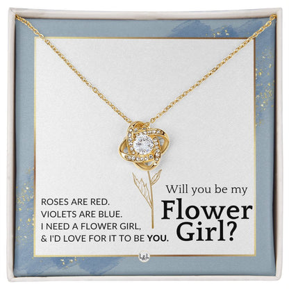 Flower Girl Proposal, Custom Name - Will You Be My Flower Girl - Wedding Parry Accessories , Dusty Blue And Gold Wedding Theme - Liliana and Liam