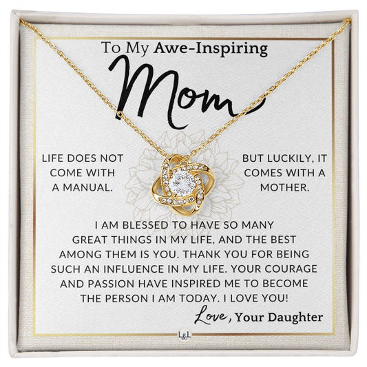 Gift for Mom - I'm Blessed - To My Mother, From Daughter - A Beautiful Women's Pendant Necklace - Great For Mother's Day, Christmas, or Her Birthday - Liliana and Liam