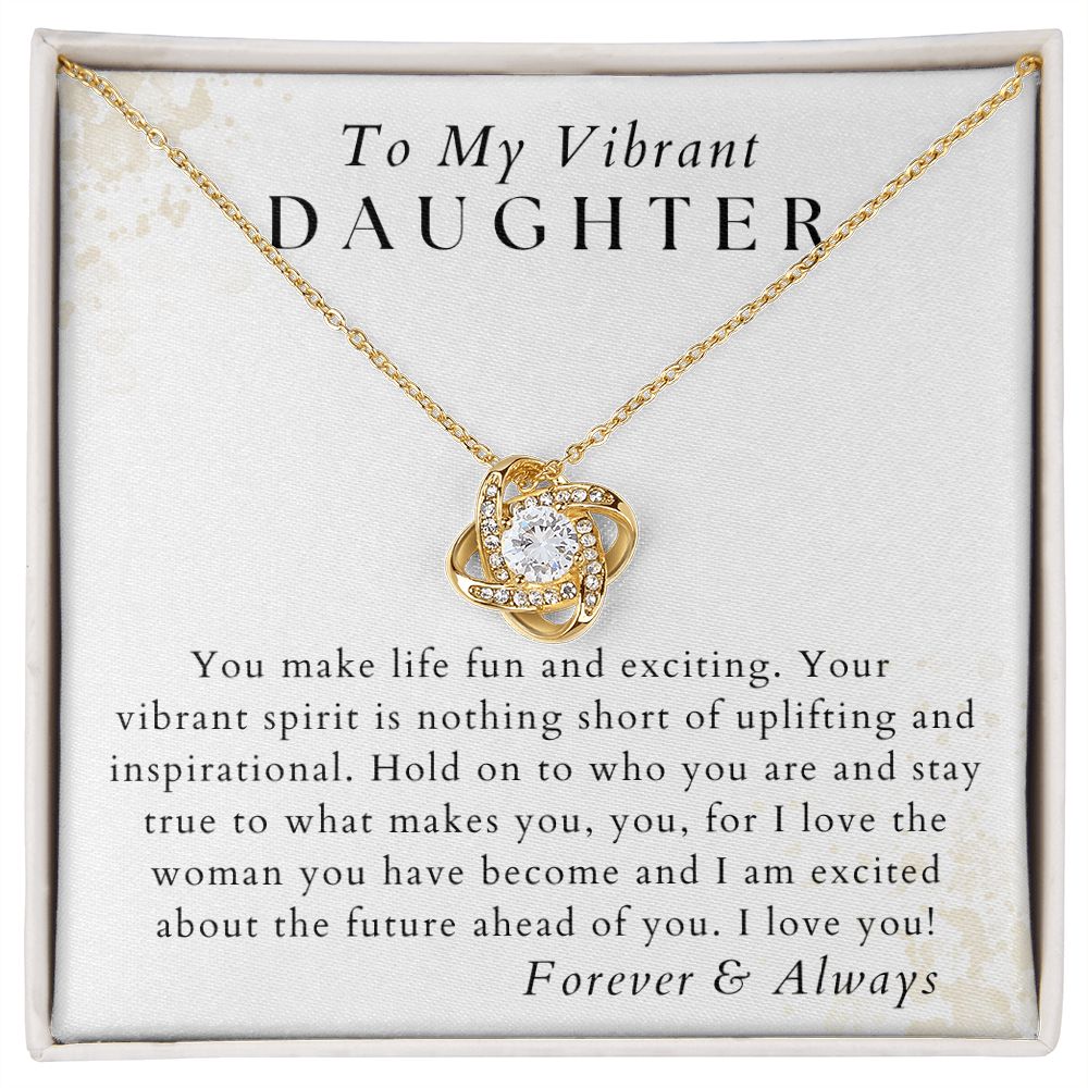 Uplifting And Inspirational - To My Vibrant Daughter - From Mom, Dad, Parents - Christmas Gifts, Birthday Gift for Her, Graduation