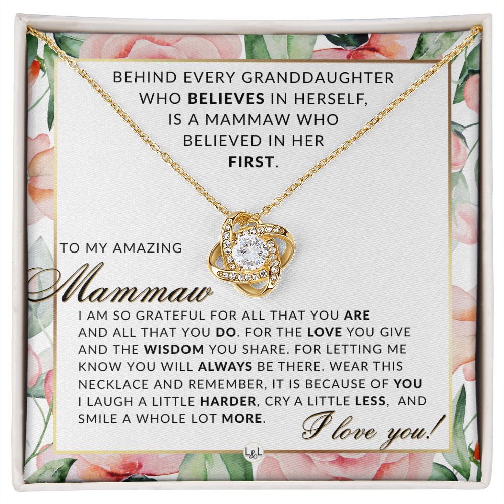 Mammaw Gift From Granddaughter - Thoughtful Gift Idea - Great For Mother's Day, Christmas, Her Birthday, Or As An Encouragement Gift