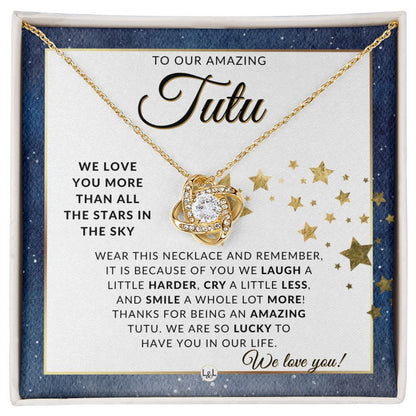 Our Tutu Gift - Meaningful Necklace - Great For Mother's Day, Christmas, Her Birthday, Or As An Encouragement Gift - Liliana and Liam