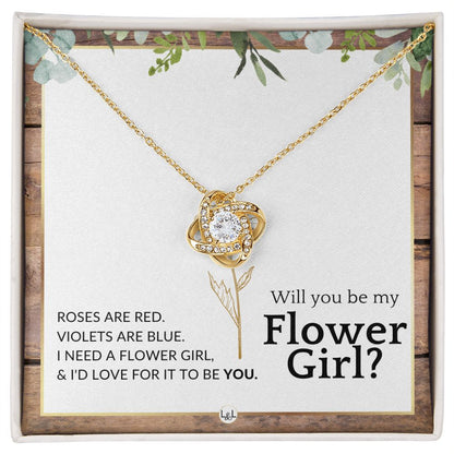 Flower Girl Proposal - Will You Be My Flower Girl - Wedding Parry Accessories , Rustic and Wood Wedding Theme - Liliana and Liam