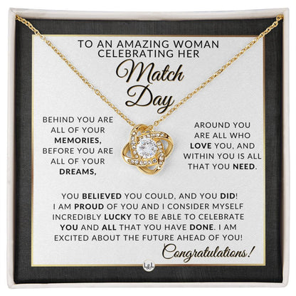 Celebrate the Journey: Match Day Necklace for Medical Students, Medical Student Graduation, Resident Doctors Gift, Residency Match Day Gift, Happy Match Day - Gift Idea For Her - Liliana and Liam